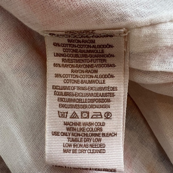 Free People Silver Sun‎ Cutout Print Dress size large orange ivory boho EUC - Picture 15 of 16